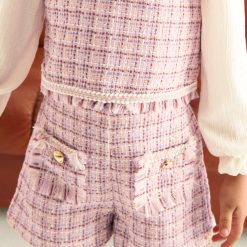 Alternative view of Abel & Lula Σετ βερμούδα τουίντ κορίτσι 15-05727-008 Ροζ