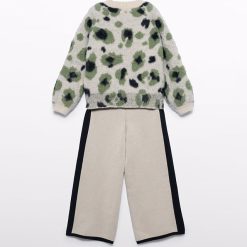 Alternative view of Abel & Lula Σετ παντελόνι λεοπαρ γούνα κορίτσι 15-05733-001 Αμυγδαλωτό