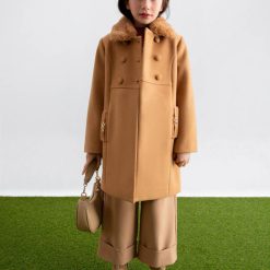 Alternative view of Abel & Lula Παλτό κορίτσι 15-05846-094 Καμηλό