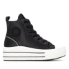 XTI SNEAKER JUNIOR GIRL ΜΠΟΤΑΚΙ ΤΥΠΟΥ ALL STAR 151297 ΜΑΥΡΟ
