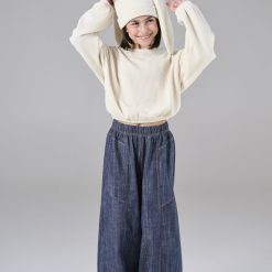 MELIN ROSE Παντελόνα σε carrot γραμμή με όψη MRW25/26-3311 Τζιν