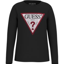 GUESS Mπλούζα με λογότυπο κορίτσι J2YI50K6YW1-JBLK Mαύρο