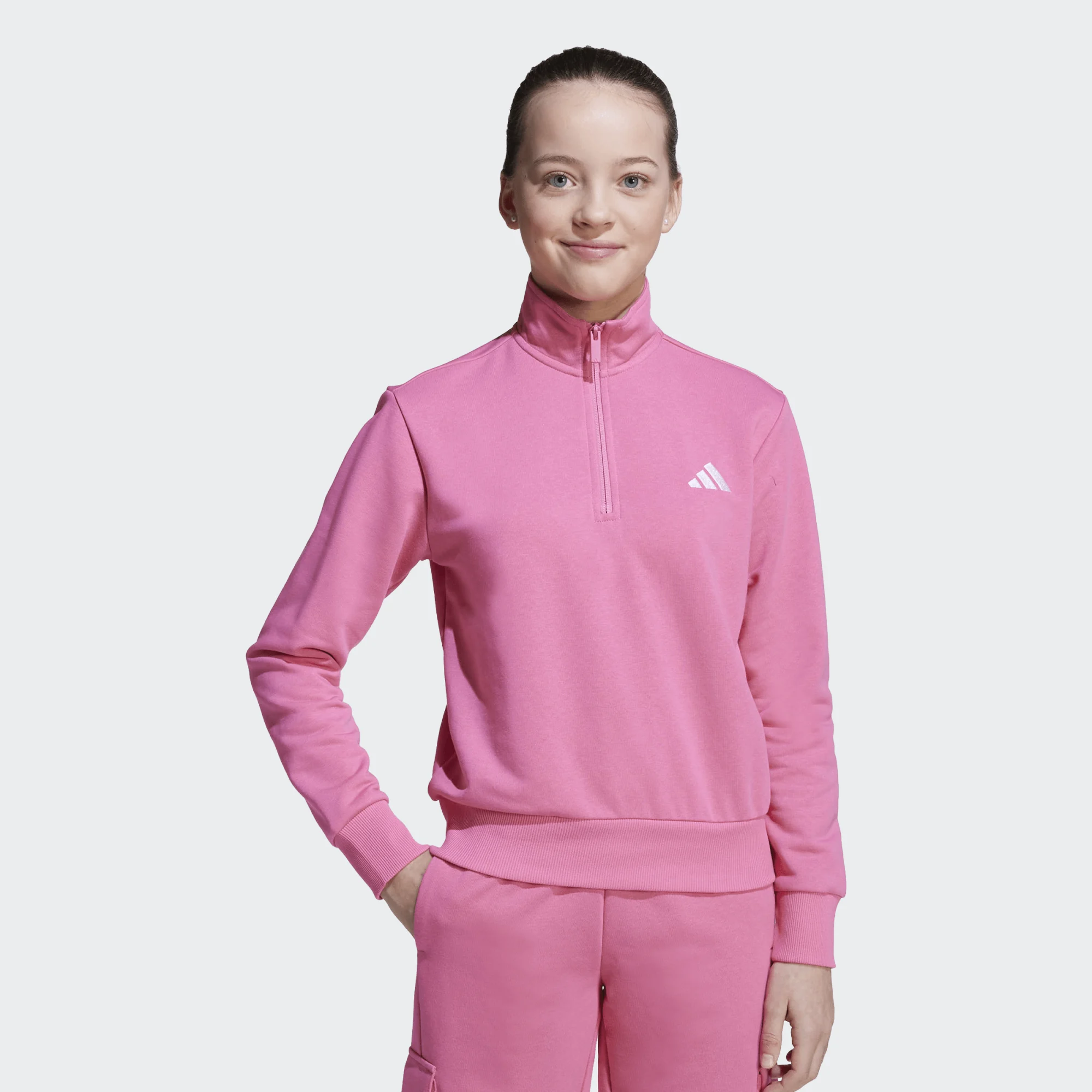 ADIDAS HOODY ΦΟΥΤΕΡ JUNIOR ΚΟΡΙΤΣΙ JN2434 ΦΟΥΞΙΑ - Image 3