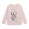 GUESS Μπλούζα με λογότυπο κορίτσι K5YI26KAPO0-G65U Ροζ