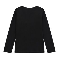 Alternative view of GUESS Mπλούζα μακρυμάνικη με σχέδιο κορίτσι K5YI26KAPO0-JBLK Μαύρο