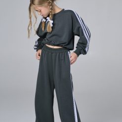 MELIN ROSE Σετ Φούτερ με φακαρόλα και δανδέλα MRW25/26-6191 Λαδί