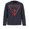 GUESS Mπλούζα μακρυμάνικη με λογότυπο N84I24K8HM0-G7V2 Ναυτικό μπλε