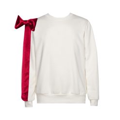 T6586 Not Just Another Bow Sweater Ecru