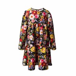 T6628 Dolce Vita Three Layers Long Dress Floral
