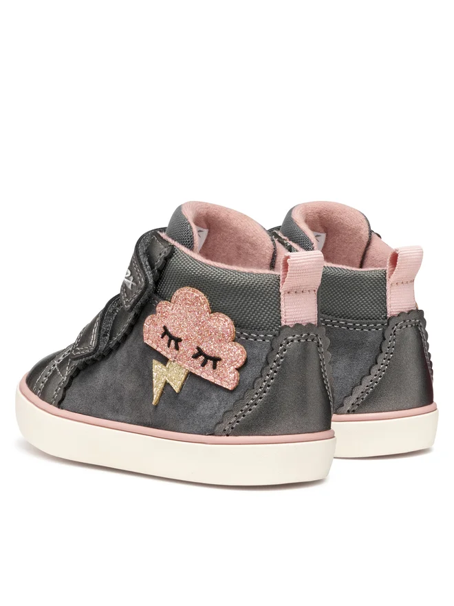 GEOX BABY GIRL ΜΠΟΤΑΚΙΑ B. Gisli D B561MD 022NF C9002 ΓΚΡΙ - Image 3