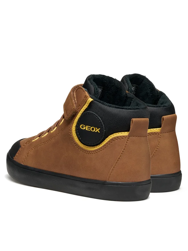 GEOX ΜΠΟΤΑΚΙΑ JUNIOR BOY J Gisli B F J465CC 0MEFU C0202 ΚΑΦΕ - Image 4