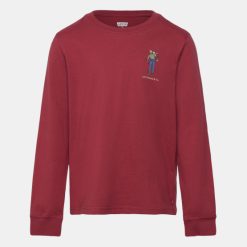 LEVI'S Mπλούζα λογότυπο αγόρι 9EN714-RAR Κόκκινο