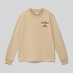 LEVI'S Mπλούζα λογότυπο αγόρι 9EN715-GAB Mπεζ