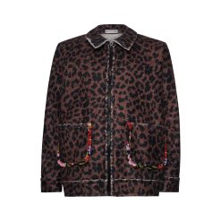 T6625 Dolce Vita Boucle Jacket Leopard
