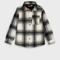 ENERGIERS Καρό πουκάμισο/ζακέτα 12-125104-4 Μαύρο