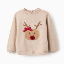 ZIPPY Μπλούζα πλεκτή με σχέδιο 31074308021 Μπεζ ανοιχτό