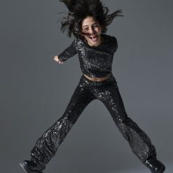 Alternative view of MELIN ROSE Σετ παγιέτα με Κολάν καμπάνα MRW25/26-6209 Μαύρο