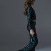 MELIN ROSE Σετ παγιέτα με Κολάν καμπάνα MRW25/26-6209 Kυπαρισσί