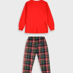 Alternative view of ENERGIERS Χριστουγεννιάτικη unisex πυζάμα 32-125550-9 Kαρό