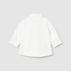 Alternative view of MAYORAL Πουκάμισο Νεογέννητο 26-01101-010 Λευκό