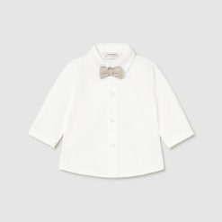 MAYORAL Πουκάμισο Νεογέννητο 26-01101-011 Εκρού