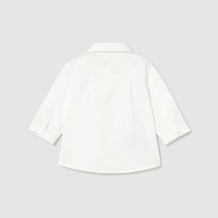 Alternative view of MAYORAL Πουκάμισο Νεογέννητο 26-01101-011 Εκρού