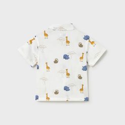 Alternative view of MAYORAL Πουκάμισο μωρό 26-01114-031 Λευκό