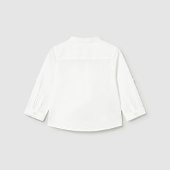Alternative view of MAYORAL Πουκάμισο μωρό 26-01116-035 Λευκό