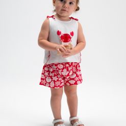 Alternative view of MAYORAL Σετ σορτς μωρό 26-01210-065 Κόκκινο