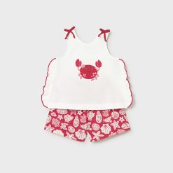 MAYORAL Σετ σορτς μωρό 26-01210-065 Κόκκινο