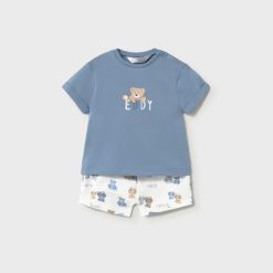 MAYORAL Σετ παντελόνι κοντό Νεογέννητο 26-01277-044 Mπλε απαλό
