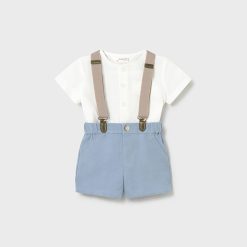 MAYORAL Σετ παντελόνι κοντό Νεογέννητο 26-01278-040 Θαλασσί