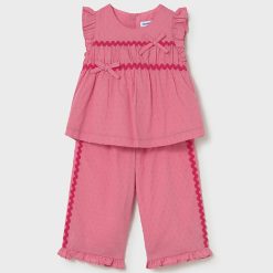 MAYORAL Σετ παντελόνι μακρύ μωρό 26-01514-010 Ροζ