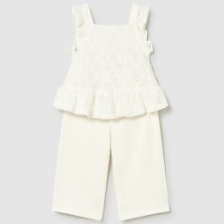 MAYORAL Σετ παντελόνι μακρύ μωρό 26-01515-026 Εκρού