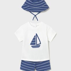 MAYORAL Σετ μακό μωρό 26-01666-035 Μπλε ουρανί