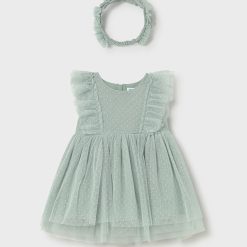 MAYORAL Φόρεμα από τούλι μωρό 26-01905-046 Βεραμάν