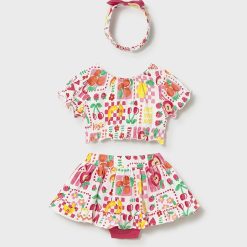 Alternative view of MAYORAL Σετ φούστα με στέκα μωρό 26-01934-084 Ροζ