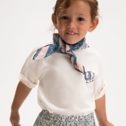 Alternative view of MAYORAL Μπλούζα με μαντήλι κορίτσι 26-03009-089 Μπεζ Γαλάζιο