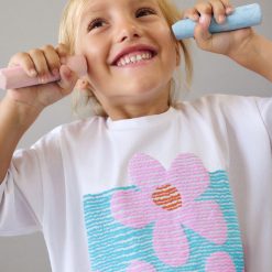 Alternative view of MAYORAL Μπλούζα κορίτσι 26-03016-025 Λευκό-Λιλά