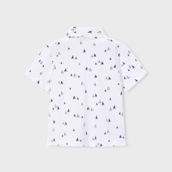 Alternative view of MAYORAL Πόλο αγόρι 26-03101-024 Λευκό-Κόκκινο