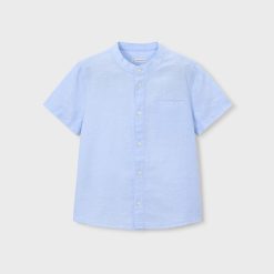 MAYORAL Πουκάμισο γιακάς μαο αγόρι 26-03113-018 Γαλάζιο