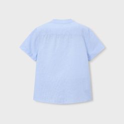 Alternative view of MAYORAL Πουκάμισο γιακάς μαο αγόρι 26-03113-018 Γαλάζιο