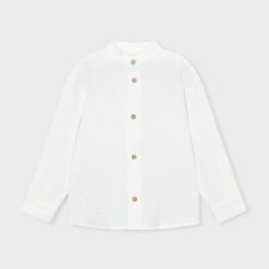 MAYORAL Πουκάμισο γιακάς μαο αγόρι 26-03120-033 Κρεμ