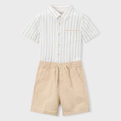 MAYORAL Σετ με βερμούδες αγόρι 26-03217-016 Μόκα