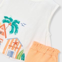 Alternative view of MAYORAL Σετ σορτς κορίτσι 26-03228-068 Πορτοκαλί