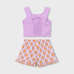 Alternative view of MAYORAL Σετ σορτς κορίτσι 26-03230-077 Λιλά