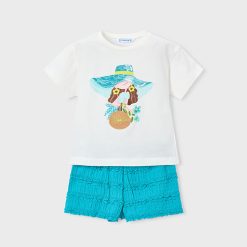MAYORAL Σετ σορτς κορίτσι 26-03231-074 Μπλε σκούρο