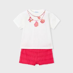 MAYORAL Σετ σορτς κορίτσι 26-03231-075 Ροζ