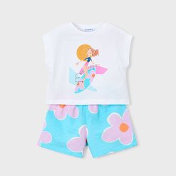 MAYORAL Σετ σορτς κορίτσι 26-03234-081 Λιλά