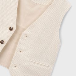 Alternative view of MAYORAL Γιλέκο λινό αγόρι 26-03379-026 Μπεζ